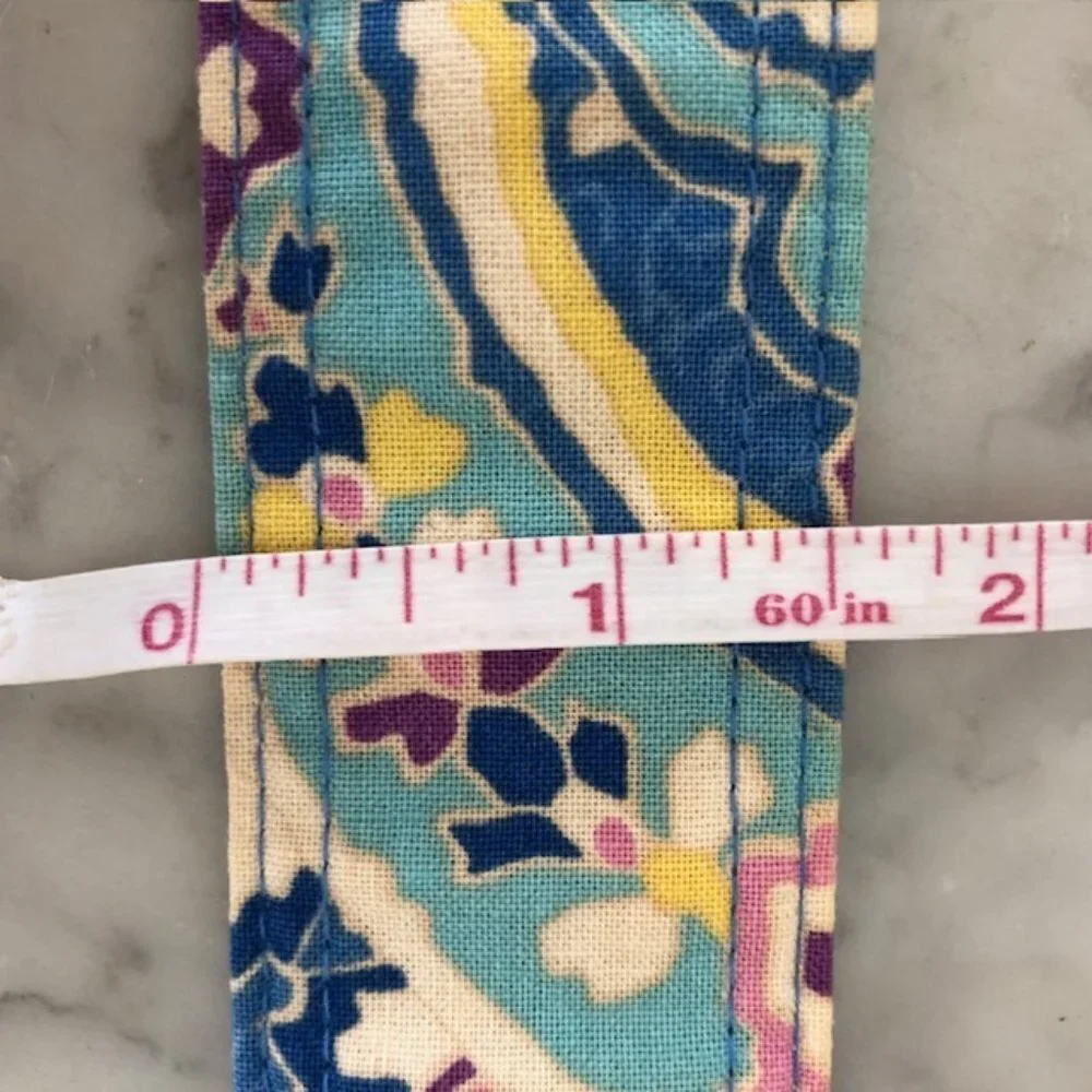 VERA BRADLEY Capri Blue Paisley 2007 Belt Retired